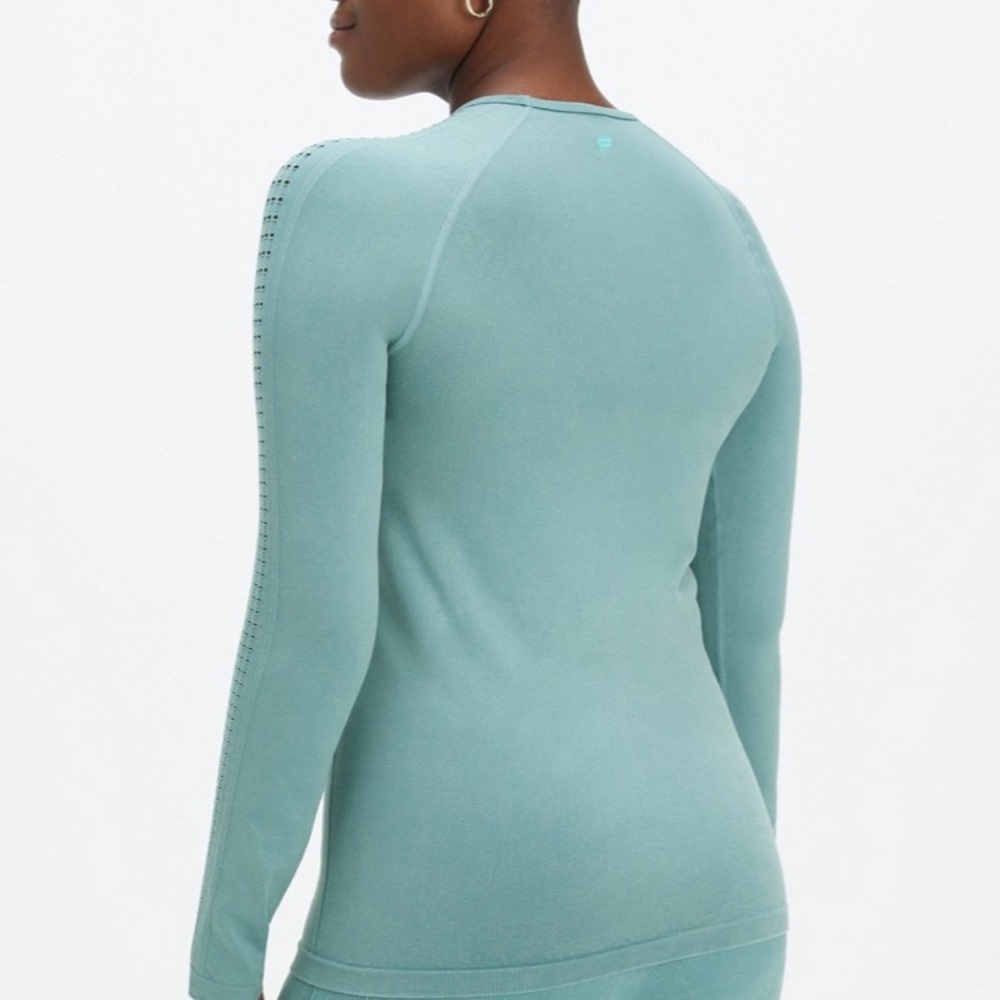 Women's Teal Long Sleeve Top